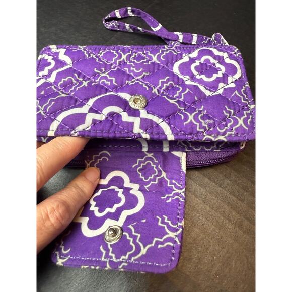 TCU Horned Frogs Purple Quilted Wristlet Wallet By The Honour Society - Picture 4 of 7